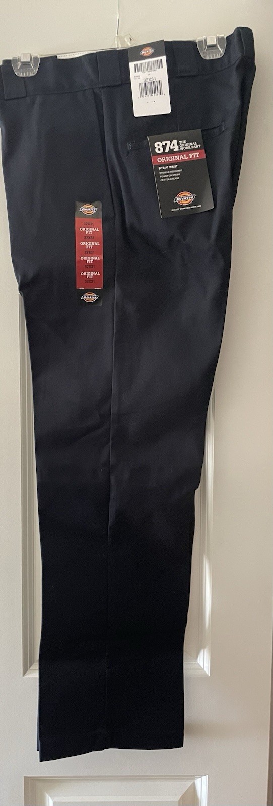 Dickies 874 Work Pants Mens 32x31 Navy Blue Original Fit Wrinkle Resistant New