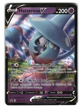 Hatterene V SWSH055 Holo Sword & Shield Black Star Promo Pokemon Card