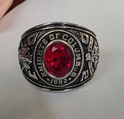 #ad Knights Of Columbus Stainless Steel Ring Size 10 Other sizes Colors Available $85.00
