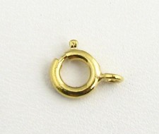 Spring Ring Clasp - Gold Toned Findings Jewelry Making Repair Costume