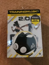 Training Mask 2.0 Blackout Mask w/ Turn flow valves, Black, Medium