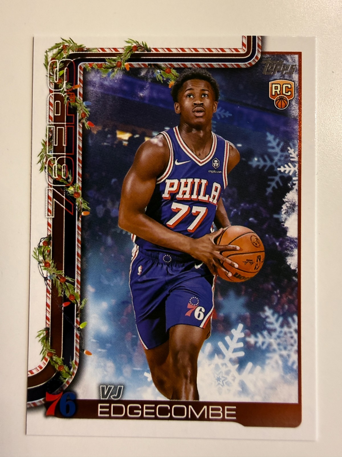 2025-26 Topps Holiday - VJ Edgecombe #H163 (RC)