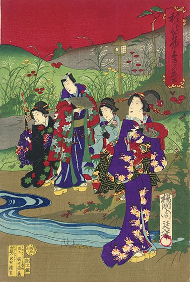 Toyohara Chikanobu Original Woodblock Print Japanese Art Meiji Era Ukiyo e