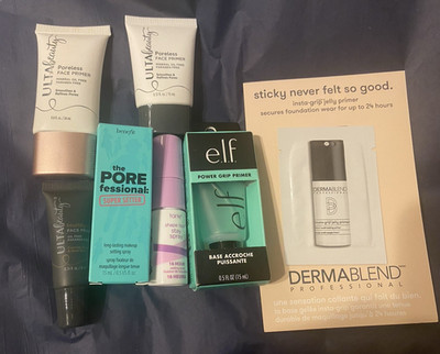 Lot of 7: Benefit The Porefessional Setter Spray, Ulta, Tarte, Elf + Samples New