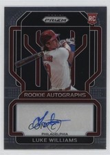 2022 Panini Prizm Rookie Auto Luke Williams #RA-LW Auto k6j