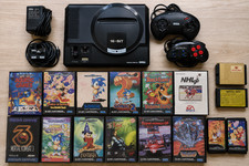 SEGA Mega Drive Model 1 HDG PAL + 15 Games + Mega Key + Honey Bee Tested