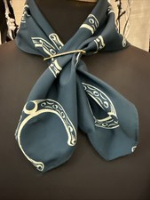 Womens Satin Wild Rag Cowgirl Western Scarf