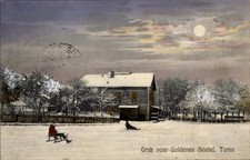 Ak Torna Ungarn, Verschneite Landschaft, Haus, Vollmond,... - 4781562