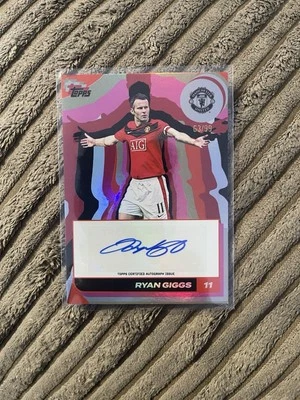 2025 Topps Manchester Man United Team Set Ryan Giggs Auto Autograph Legend /99 - Image 1 of 2