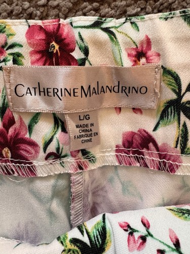 Pantaloncini donna Catherine Malandrino Leandra taglia large stampa floreale casual New York Bling - Foto 4 di 15
