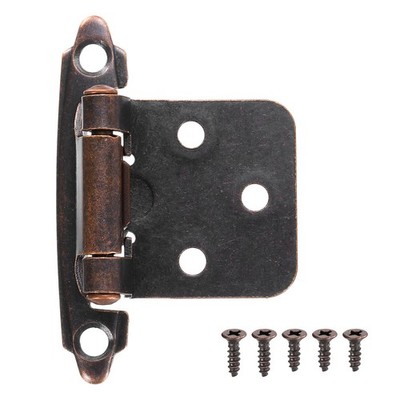 1/2 ''Overlay Schrank Scharniere 6Pcs Flush Mount  Öl Bronze
