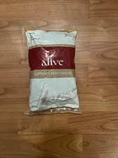 Hanes Alive Support Pantyhose Sheer Toe Non Control Top 3014 Barely There Size B