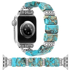 Keramik Armband für Apple Watch 49mm 46mm 45mm 44mm Imperial Stone Ersatz Blau