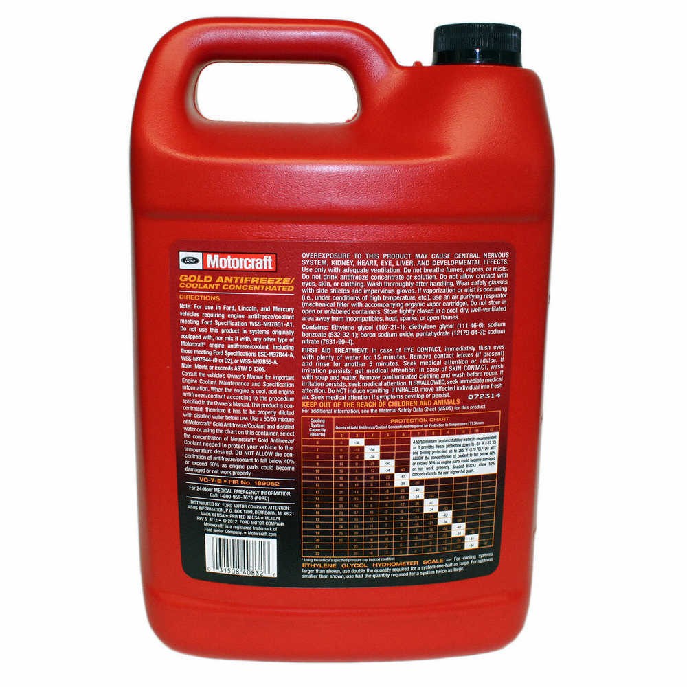 Engine Coolant / Antifreeze-Gold Concentrated Antifreeze / Coolant