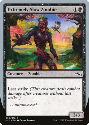 MTG Magic the Gathering Extremely Slow Zombie (54d/288) Unstable LP