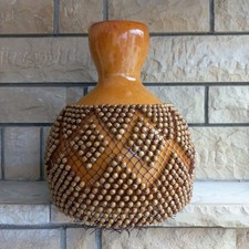 Extra Large Shekere with Natural Olive Wood Beads - 15" Big Gourd Shaker