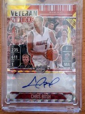 2024-25 Panini Mosaic CHRIS BOSH Veteran Ticket - AUTO # VT-BOS