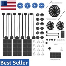 3-pack Radiator Fan Mounting Kit For Electric Cooling Transmission Coolers