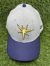 Tampa Bay Rays New Era 39THIRTY Gray Navy Flex Fit Hat L/XL MLB