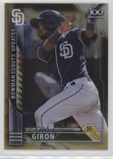 2016 Bowman Chrome Scout's Top 100 Updates Gold Refractor 33/50 Ruddy Giron 0a1