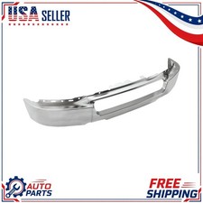 3 Piece Bumper Front Chrome Iron Compatible with 04-05 F-150 Ref FO1002388 Bolts