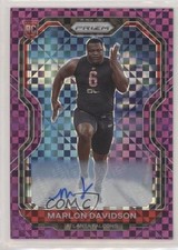 2020 Panini Prizm Rookie Purple Power 3/49 Marlon Davidson #347 Auto h3a