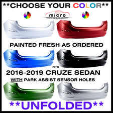 New Rear Bumper For 2016-2019 Cruze Sedan Painted Choose Your Color Gm1100992 New Rear Bumper For 2016-2019 Cruze Sedan Painted Choose Your Color Gm1100992
