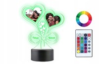 Personalisierte 3D Led Lampe Nachtlicht Valentinstag Mit Gedrucktem Foto