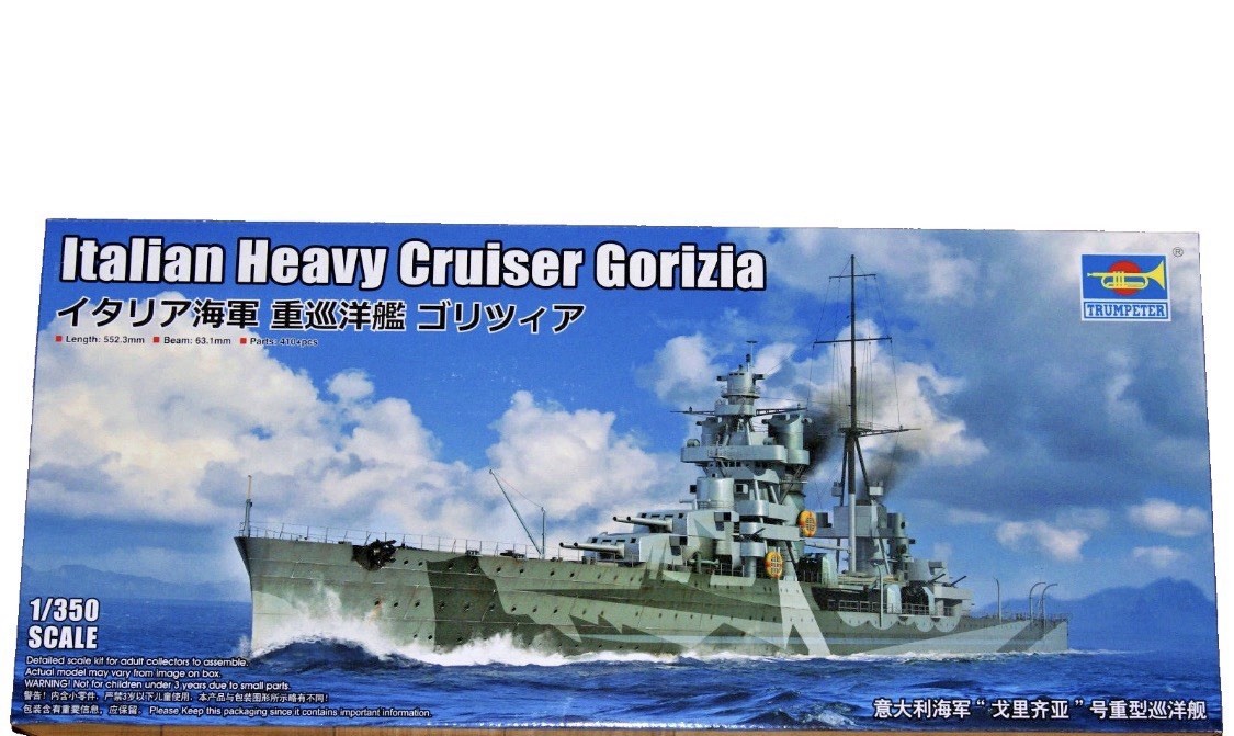 Trumpeter 05349 Schwerer Kreuzer ""GORIZIA"" der Regia Marina WW II /Kit 1:350 - Bild 3