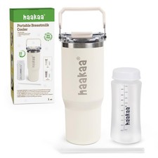 haakaa Portable Breastmilk Cooler 30oz/900ml, Up to 20 Hours of On-The-go Coolin