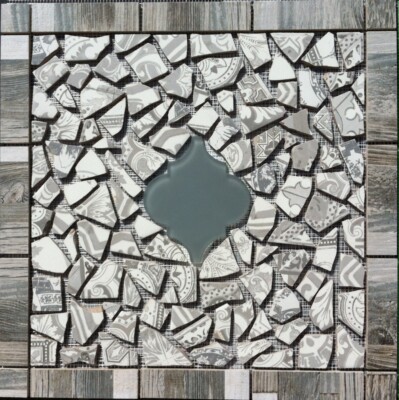 19 3'' X 19 3/8'' Tile Medallion Mosaic - Stile Squared Marrakesh tile series