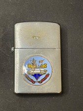 Penguin USS Coral Sea CVA-43 1964 Adm. P.N. Charbonnet, Vintage Lighter