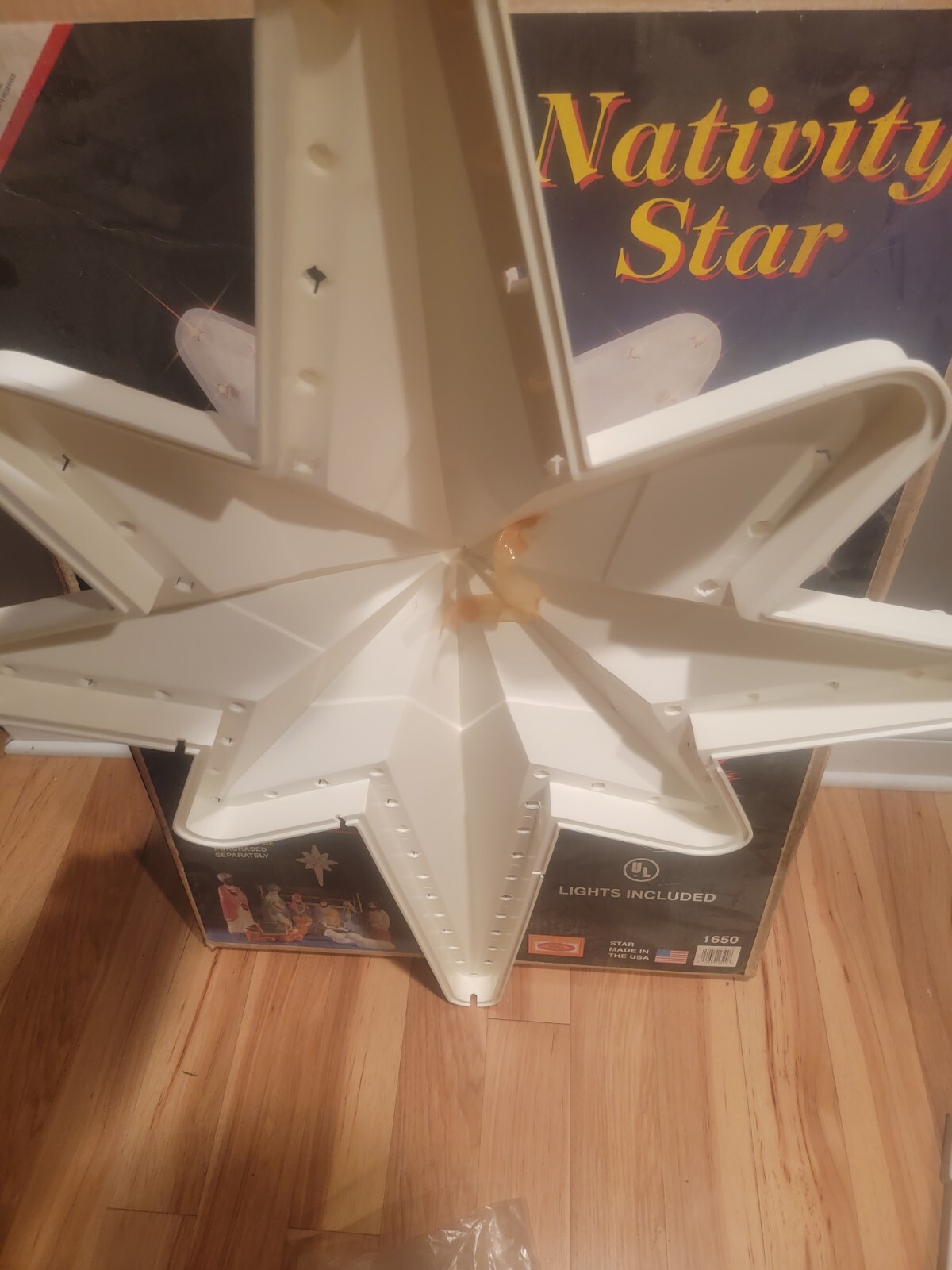 New Vintage Empire Christmas Blow Mold Nativity Star 39" Lighted Holiday Decor eBay