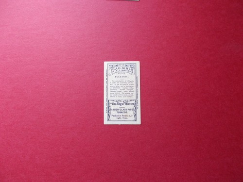 WILLS ZIGARETTENKARTEN FLAGGE MÄDCHEN ALLER NATIONEN 1908 KARTENNUMMER 38 - Bild 2 von 2