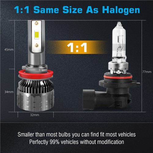 For Nissan Altima 2007-2018 4X Combo LED Headlight High Low Light Bulbs Kit L1QC - Imagen 7 de 8