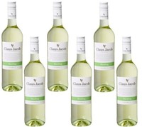 6X Claus Jacob Riesling WeißWein QBA Trocken 12% - 0,75 L