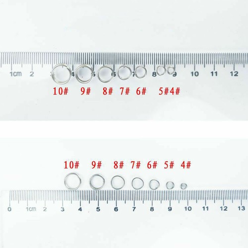 Wholesale 4~35mm Key Rings Chains Split Ring Hoop Metal Loop Accessory Keyring - Picture 13 of 25