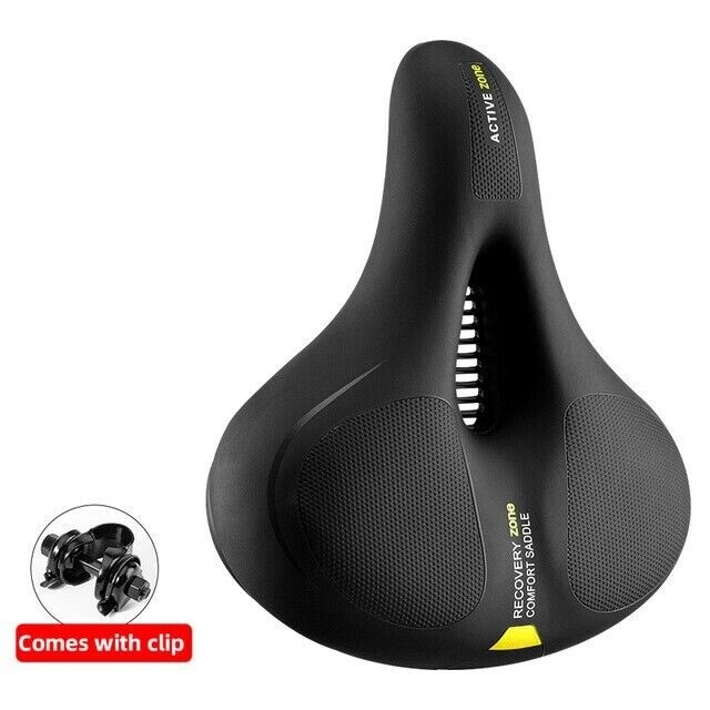 ROCKBROS Bike Seat Comfort Bike Saddle Soft Wide Bike Seat Cushion Dual Shock