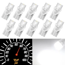 10X T10 194 LED Bulbs Dash Instrument Panel Cluster Gauge Light For Benz White