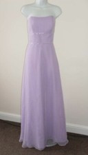 New Mori Lee Designer Pastel Lilac Tulle Bridesmaid Prom Dress 12-14