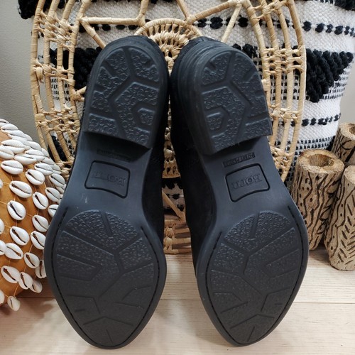 Geborene Damen 9M Waterville Stiefeletten schwarz abgenutzt Leder kreuz und quer - Bild 8 von 13