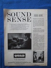Quad Electrostatic Speakers 11 Amp 22 Pre  Magazine Ad Audio Mag Jan Feb 1968
