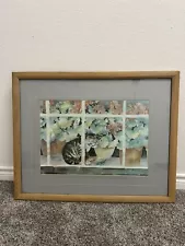 Mary Dinkins Framed Watercolor Painting