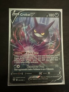 Crobat V - 104/189 - Pokémon TCG Darkness Ablaze - Ultra Rare  - Near Mint