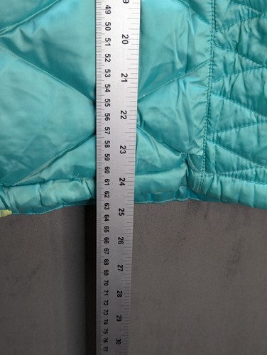 North Face Down Puffer Jacket Girls XL Teen 550 Lime Colour Yellow Lining Nylon - Picture 10 of 14