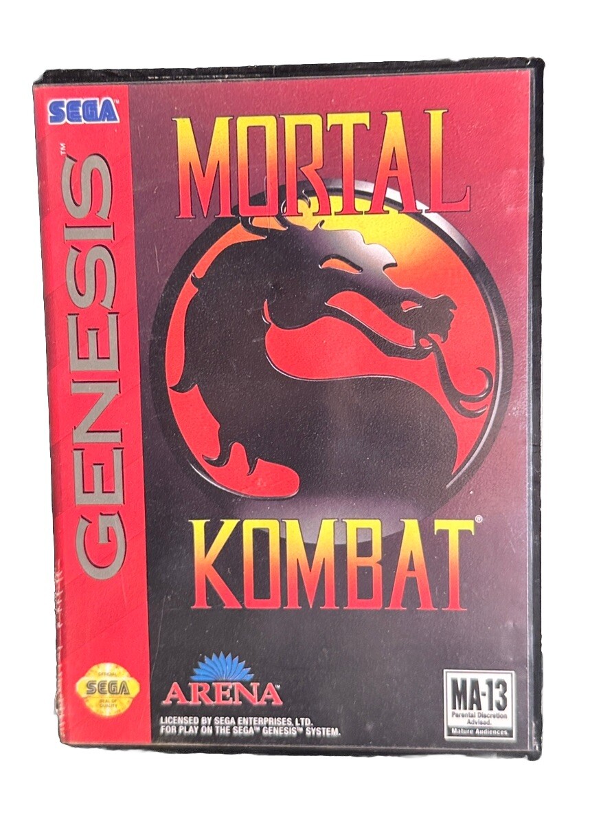 モータルコンバット (SEGA) Mortal Kombat (Sega Genesis, 1993) NO MANUAL, Tested | eBay