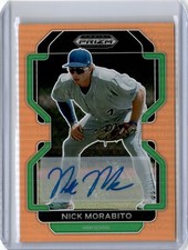 2022 Prizm Draft Picks Orange Refractor Nick Morabito Auto 13/20 (B72) Mets