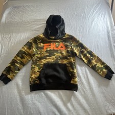 Fila Camouflage Boy Size 8 Hoodie