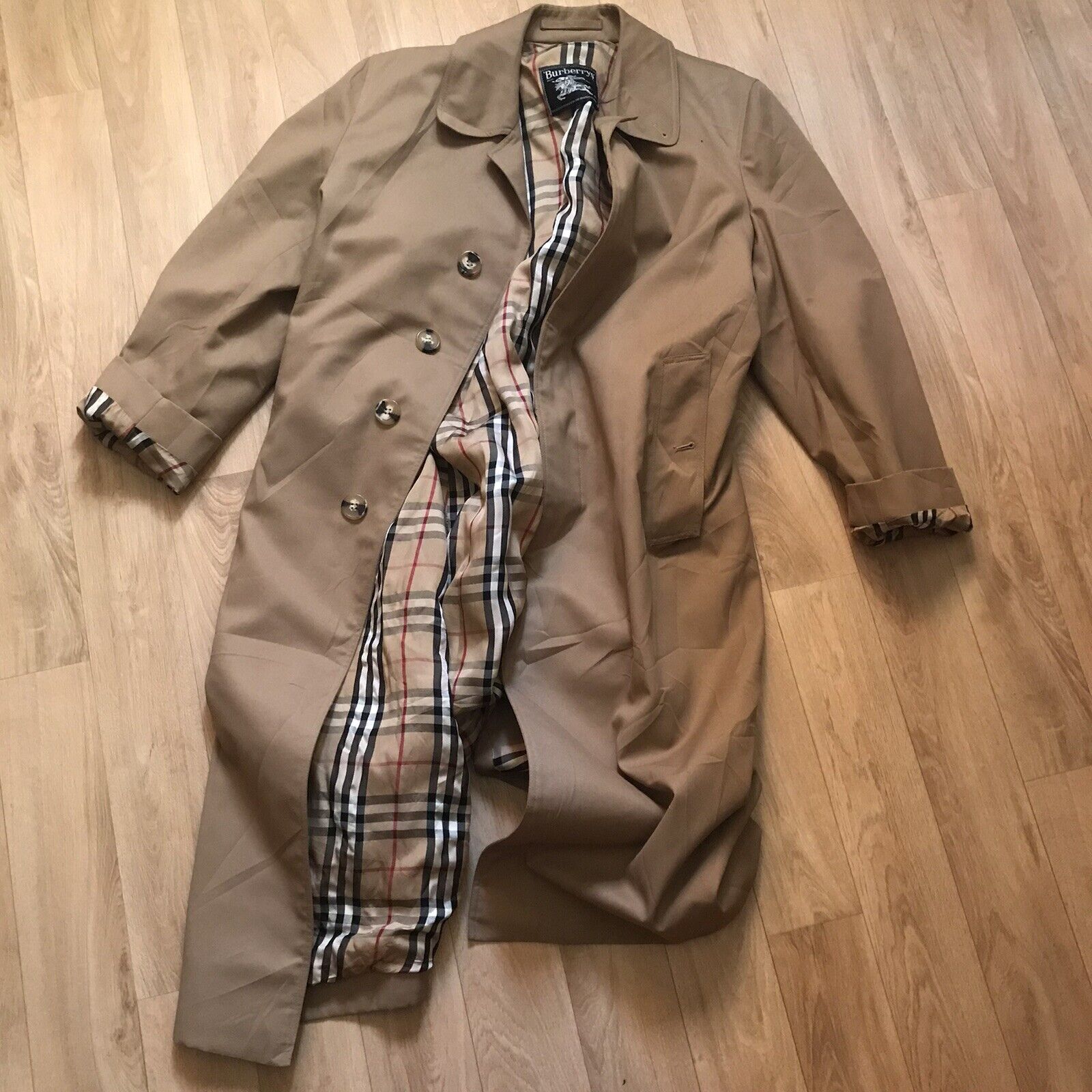 vintage Burberry Trench Coat winter jacket Nova C… - image 1