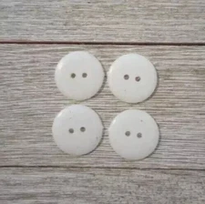 resin colors sewing buttons 2 holes flat white 3/4 inch 20mm